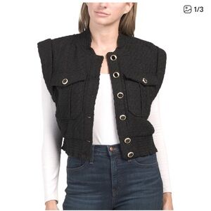 Christian Lacroix Textured Black Vest